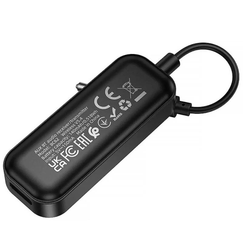 Bluetooth аудіо ресивер/трансмітер Borofone BC62 Walker (AUX 3.5mm) - Зображення 4