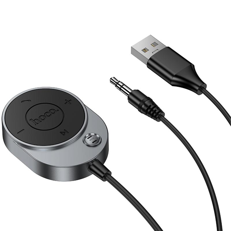 Bluetooth аудіо ресивер Hoco E150 Path (AUX 3.5mm+USB-A) - Зображення 2