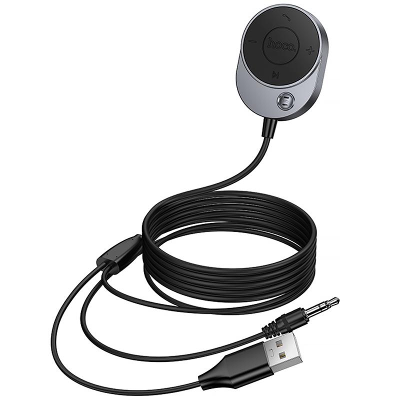 Bluetooth аудіо ресивер Hoco E150 Path (AUX 3.5mm+USB-A) - Зображення 5