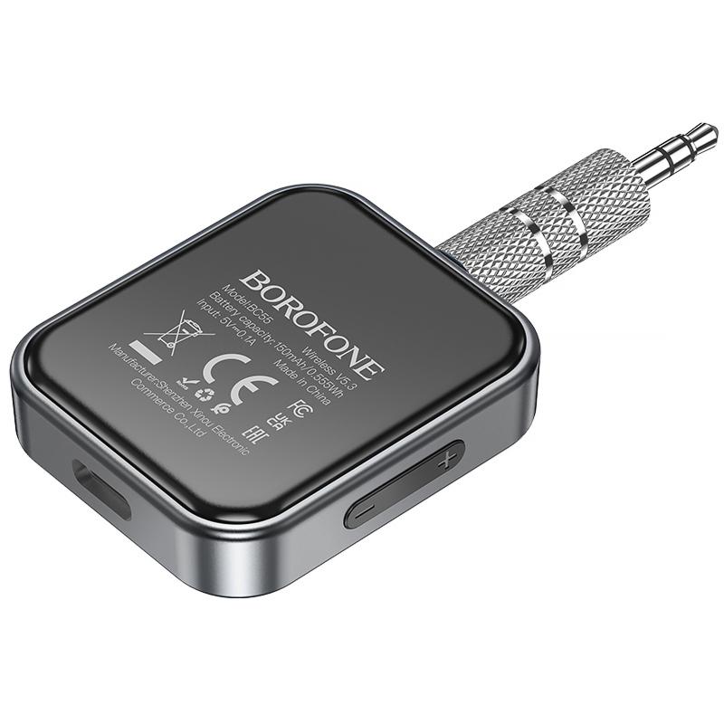 Bluetooth аудіо ресивер Borofone BC55 Suave (AUX 3.5mm) - Зображення 5
