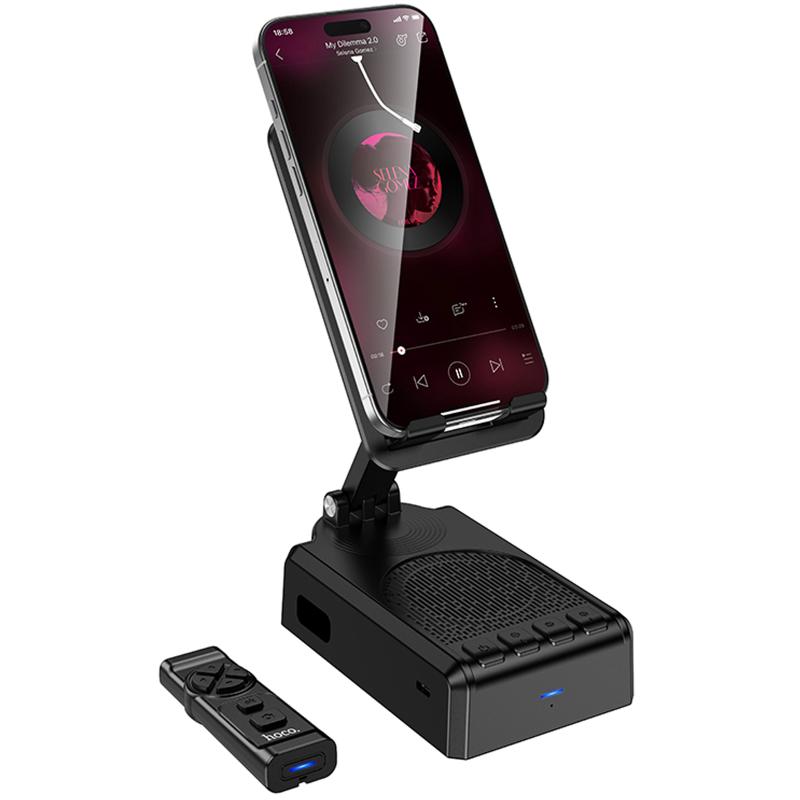 Bluetooth Колонка Hoco HC45 Wave з підставкою для телефону і пультом керування - Зображення 2