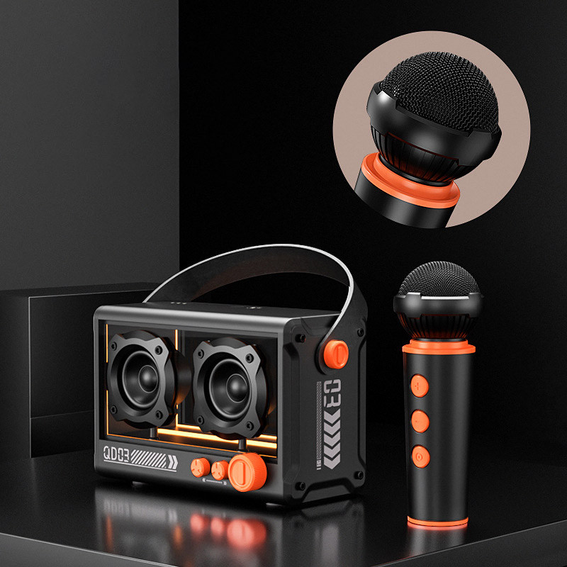 Bluetooth колонка QD03 Transparent з мікрофоном - Зображення 5