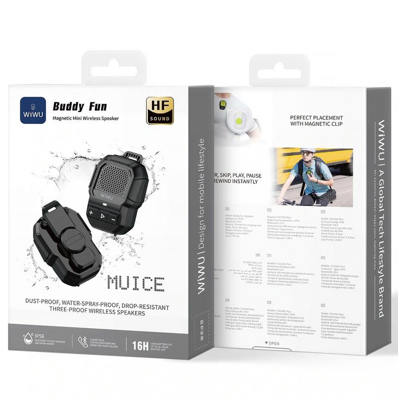 Bluetooth Колонка WiWU SPK-001 Buddy Fun with Magnetic Clip - Зображення 2