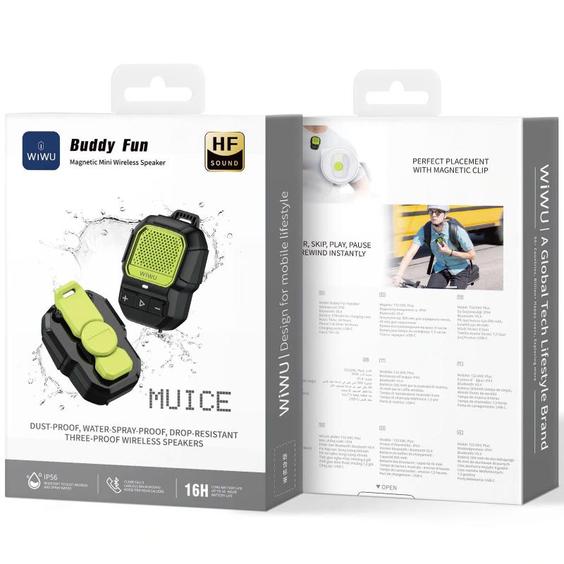 Bluetooth Колонка WiWU SPK-001 Buddy Fun with Magnetic Clip - Зображення 2