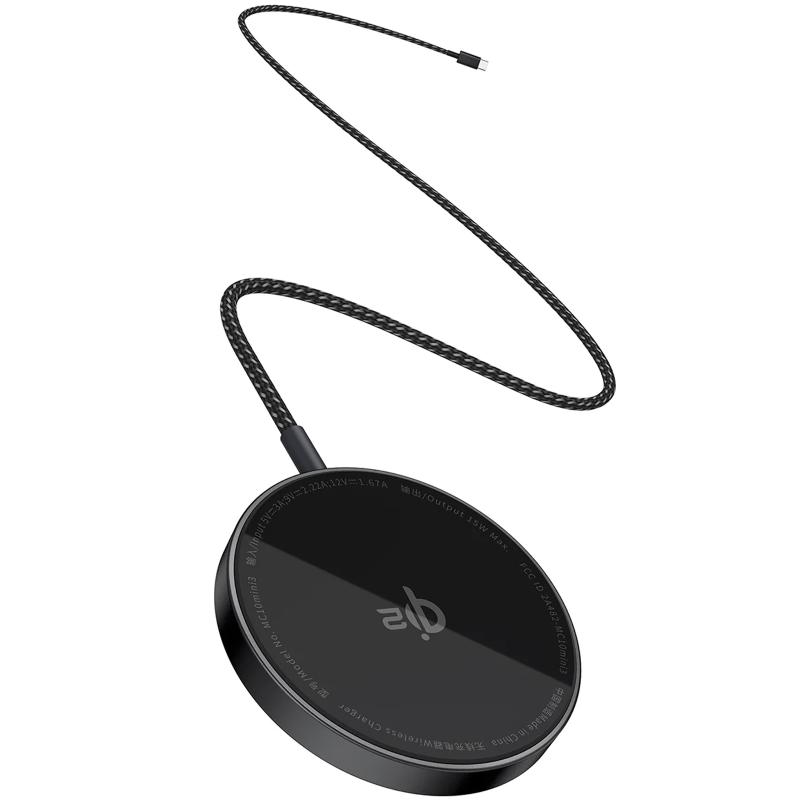 Бездротовий зарядний пристрій Baseus Simple Mini4 Air Magnetic Qi2 15W (P102782) - Зображення 4