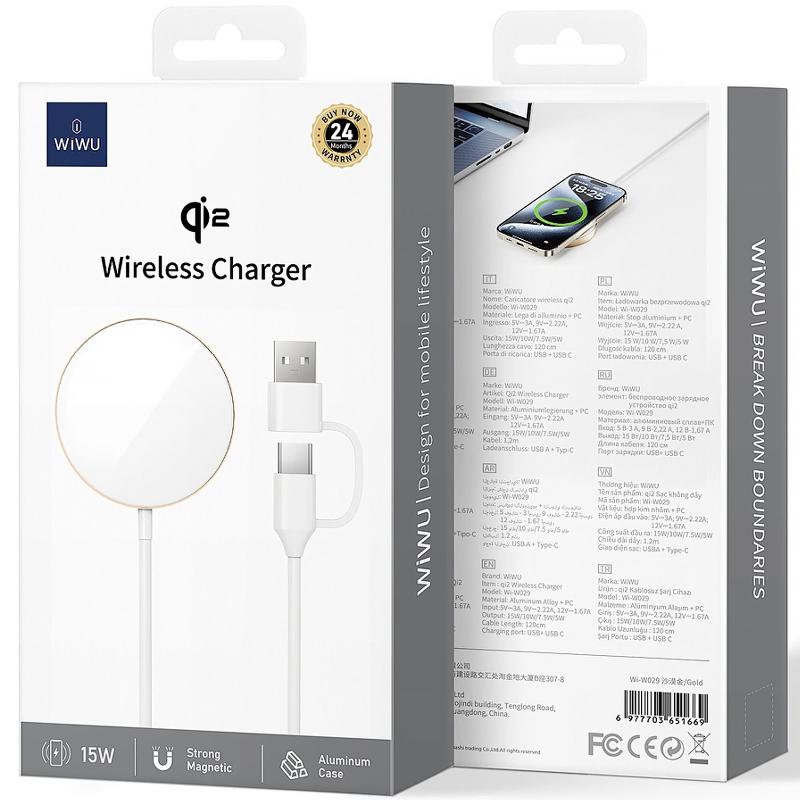 Бездротовий зарядний пристрій WIWU Wi-W029 MagCircle Qi2 15W - Зображення 5