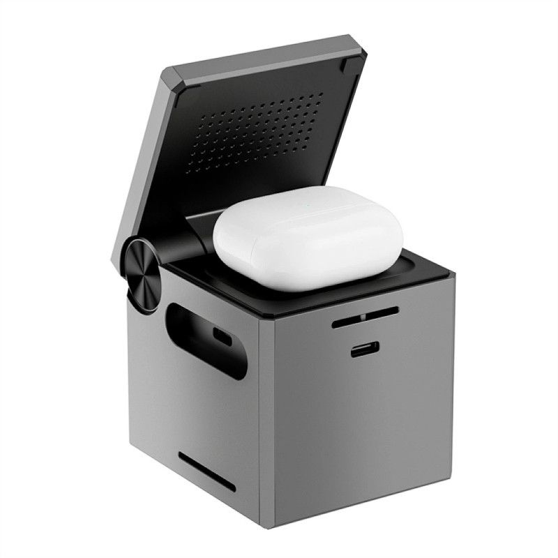 Бездротовий зарядний пристрій WIWU Wi-W030 Planeta Trio 3 in 1 Cableless charger - Зображення 4