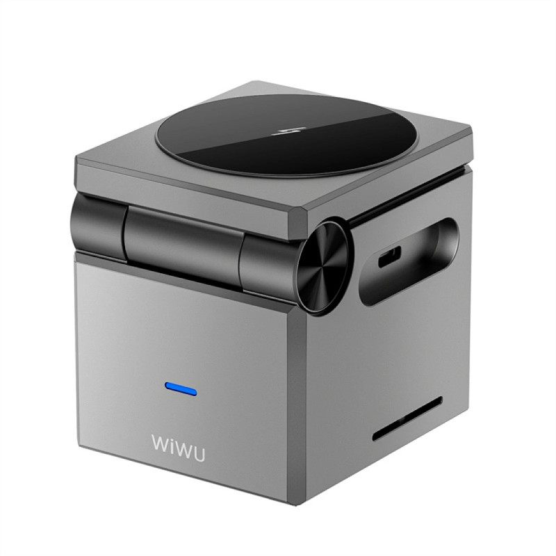 Бездротовий зарядний пристрій WIWU Wi-W030 Planeta Trio 3 in 1 Cableless charger - Зображення 5