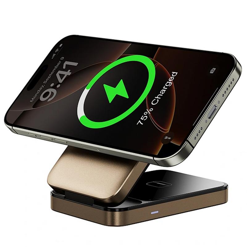 Бездротовий зарядний пристрій WIWU Wi-W038 Triple 3 in 1 wireless charger - Зображення 5