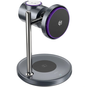 Бездротовий зарядний пристрій WIWU Wi-W041 Space Qi2 3 in 1 wireless charger