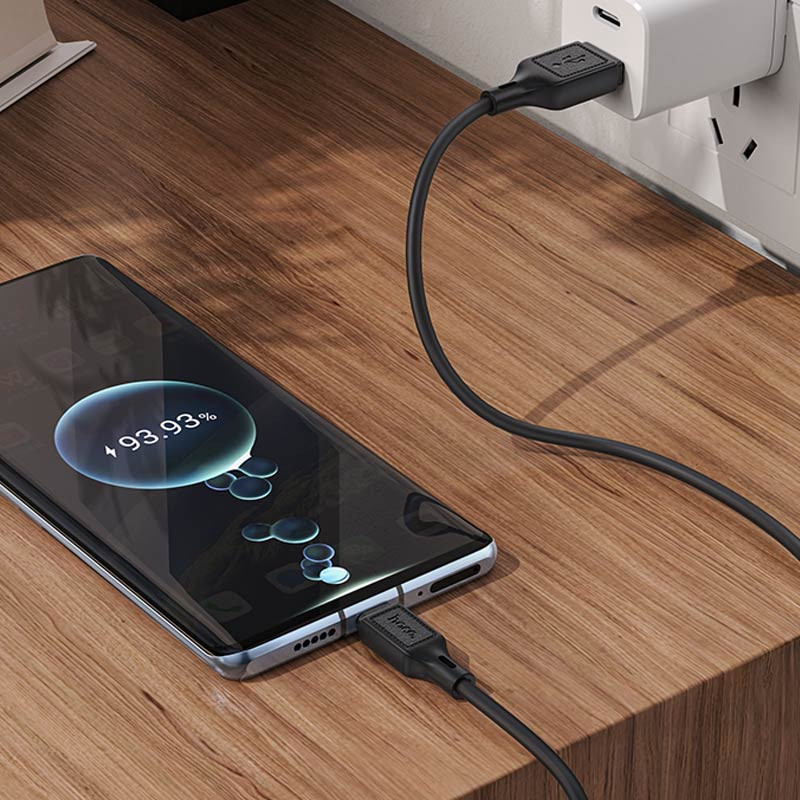 Дата кабель Hoco X90 Cool silicone USB to Type-C (1m) - Зображення 5