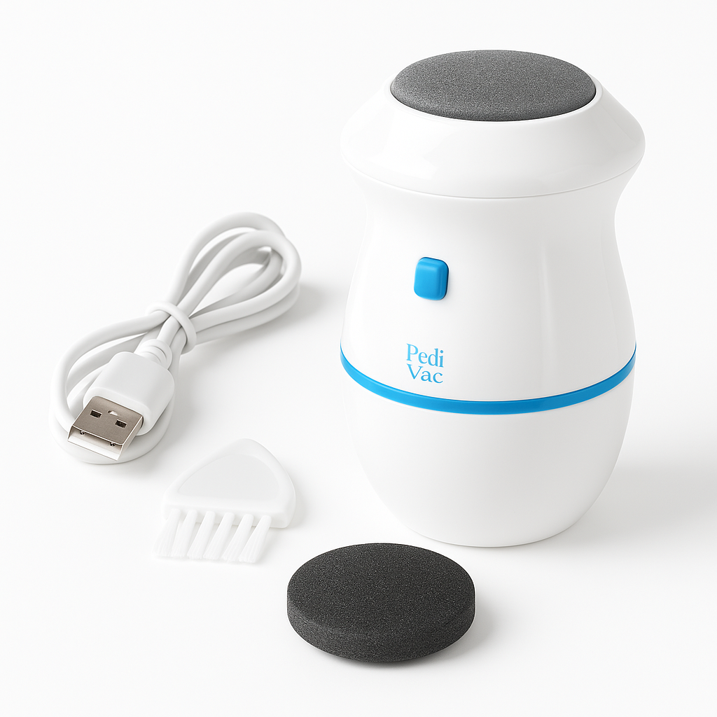 Набор для педикюра Pedi Vac Callus Remover With, универсальная пемза для ног, шлифовка для пяток - Зображення 20