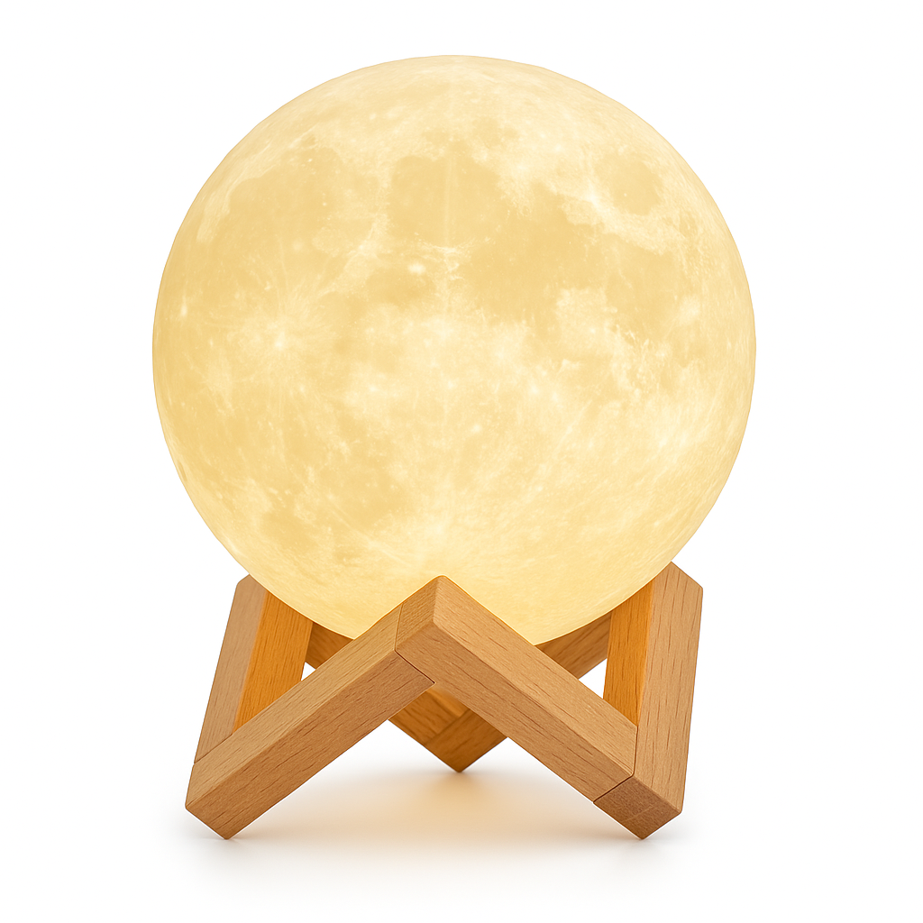 Ночник светящаяся луна Moon Lamp 13 см, Ночник для ребенка на ночь, Ночник для хорошего сна ребенка - Зображення 25