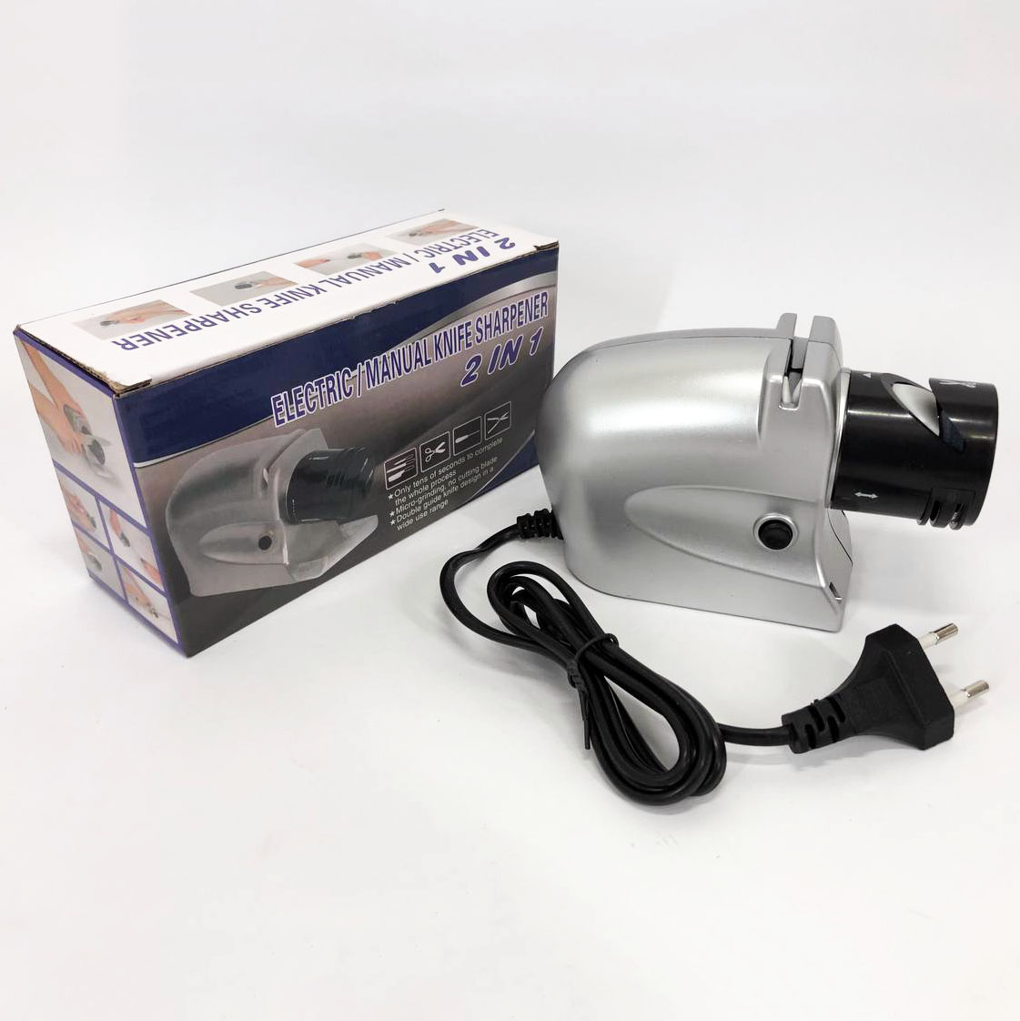 Электрическая точилка для ножей и ножниц ELECTRIC SHARPENER 220В, Электронная точилка для заточки ножей - Зображення 15