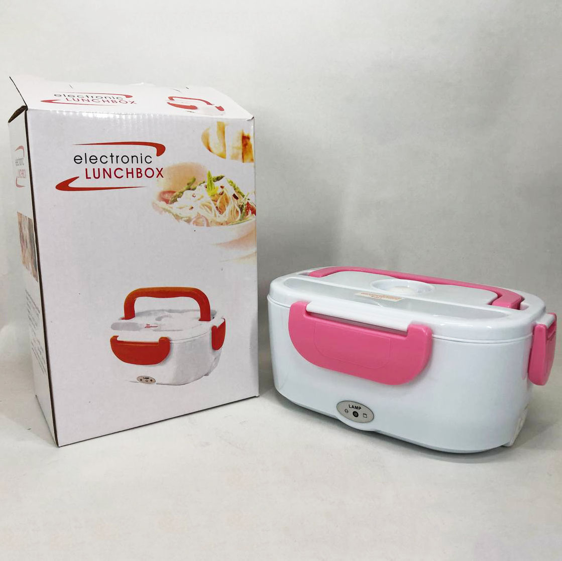 Електричний ланч-бокс Lunch Heater 220 V Pro з підігрівом рожевого кольору - Зображення 6