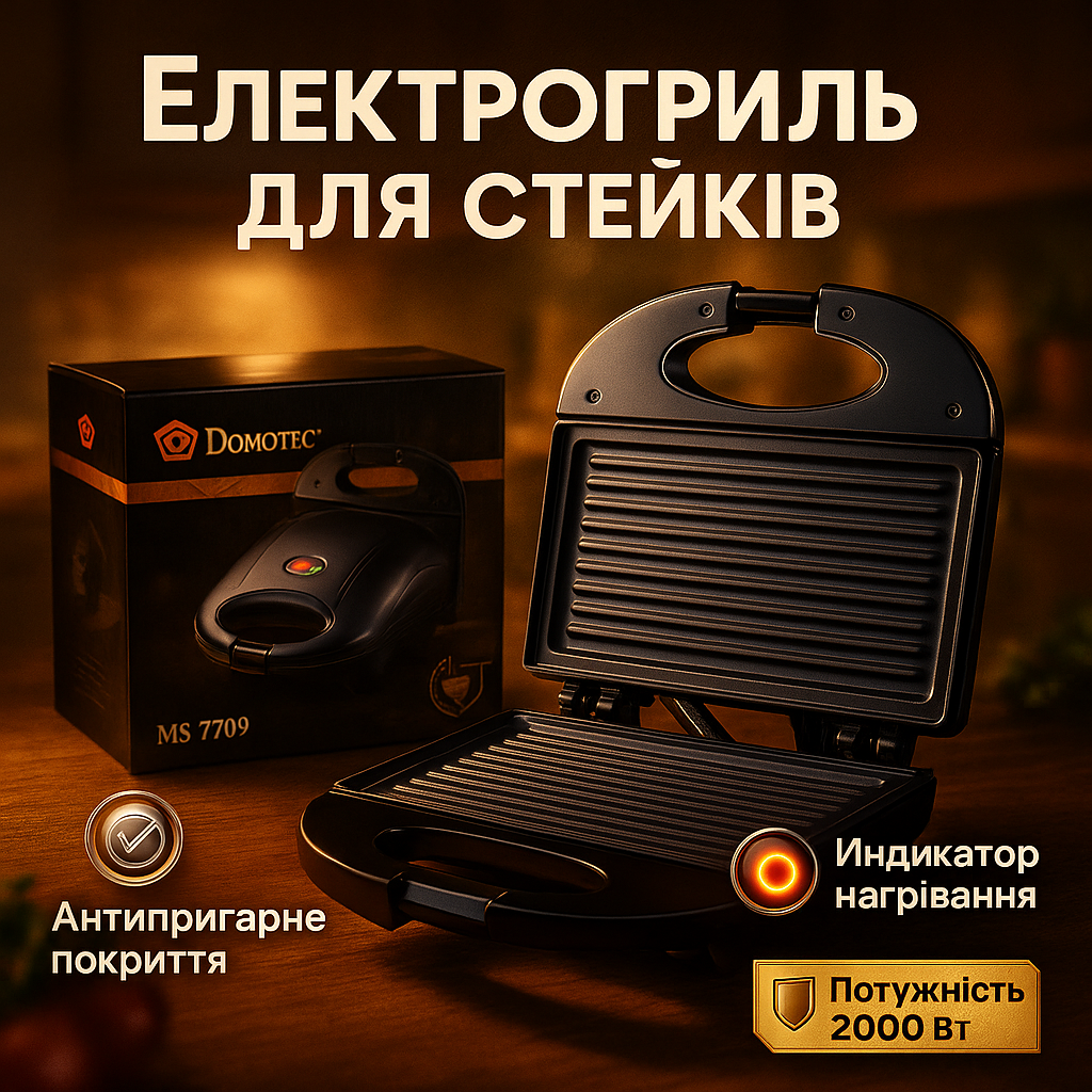 Гриль сендвичница бутербродница DOMOTEC MS-7709, бутербродница бытовая, домашний гриль для шаурмы - Зображення 26