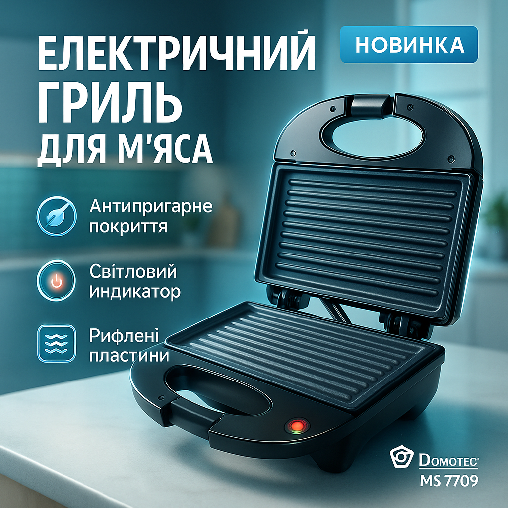 Гриль сендвичница бутербродница DOMOTEC MS-7709, бутербродница бытовая, домашний гриль для шаурмы - Зображення 32