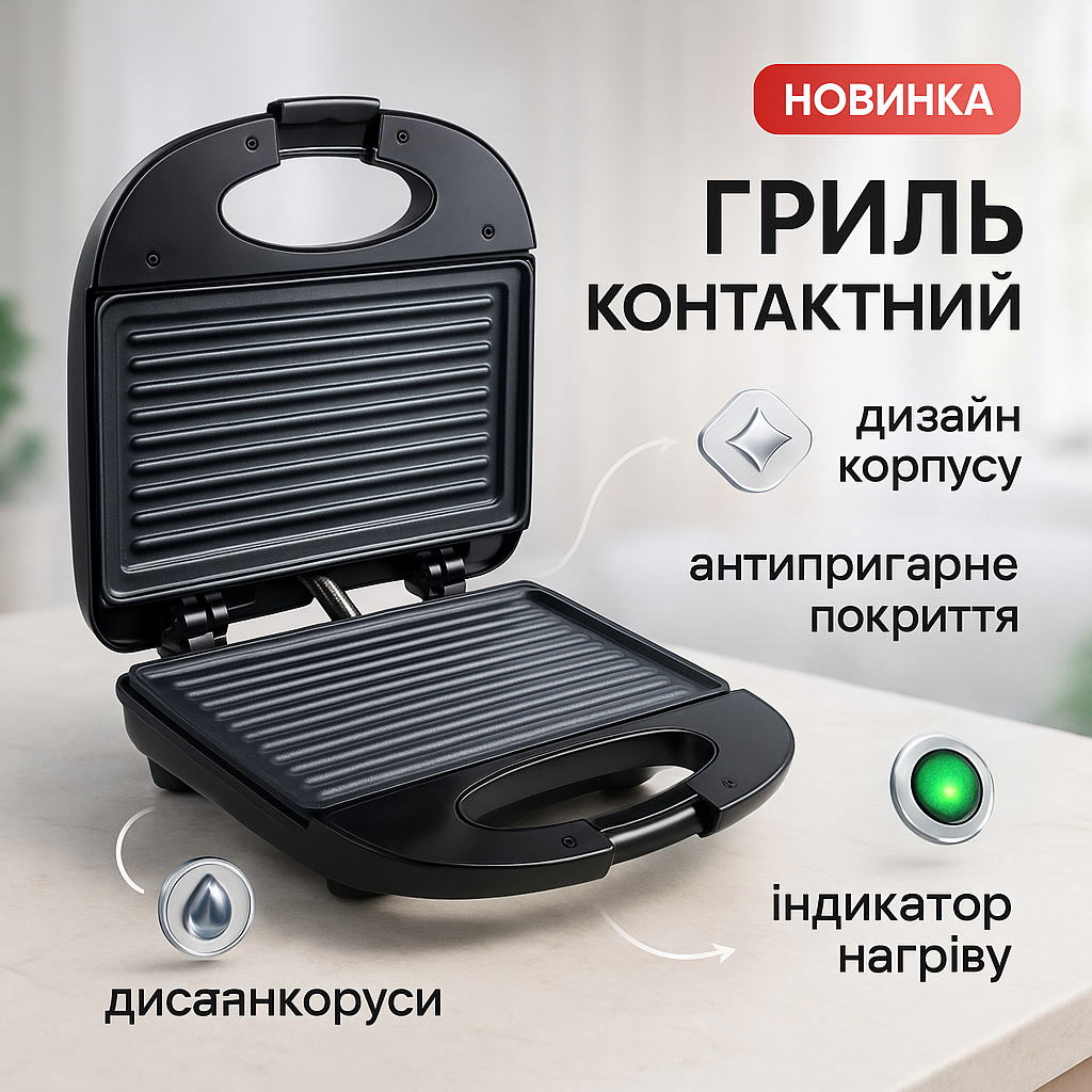 Гриль сендвичница бутербродница DOMOTEC MS-7709, бутербродница бытовая, домашний гриль для шаурмы - Зображення 34