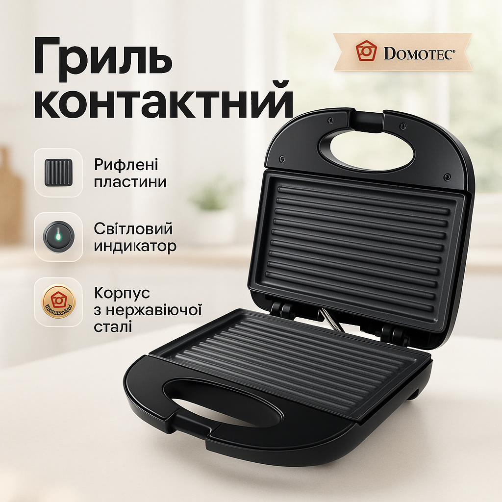 Гриль сендвичница бутербродница DOMOTEC MS-7709, бутербродница бытовая, домашний гриль для шаурмы - Зображення 38