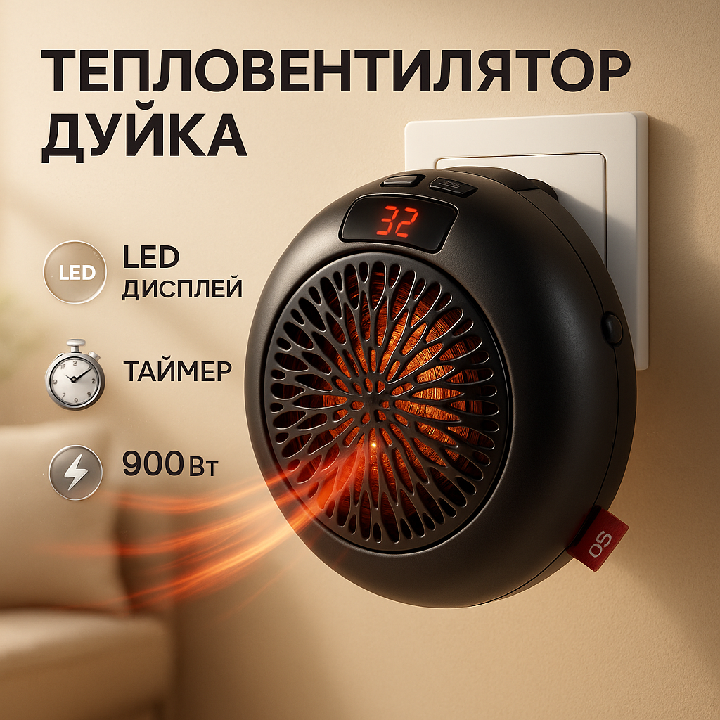 Обогреватель Wonder Heater 900 Вт, тепловентилятор для дома, обогреватель дуйчик, тепловентилятор дуйка - Зображення 35