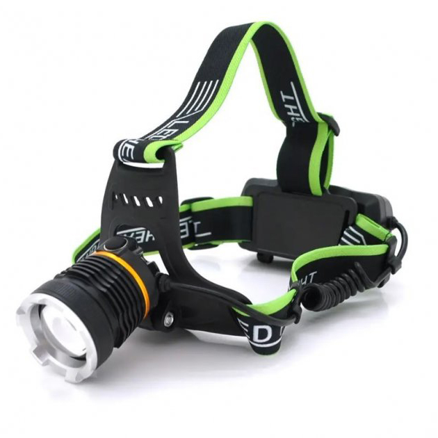 Налобний ліхтар Bailong BL-A7-P50 з zoom, microUSB, 2×18650, 3 режими