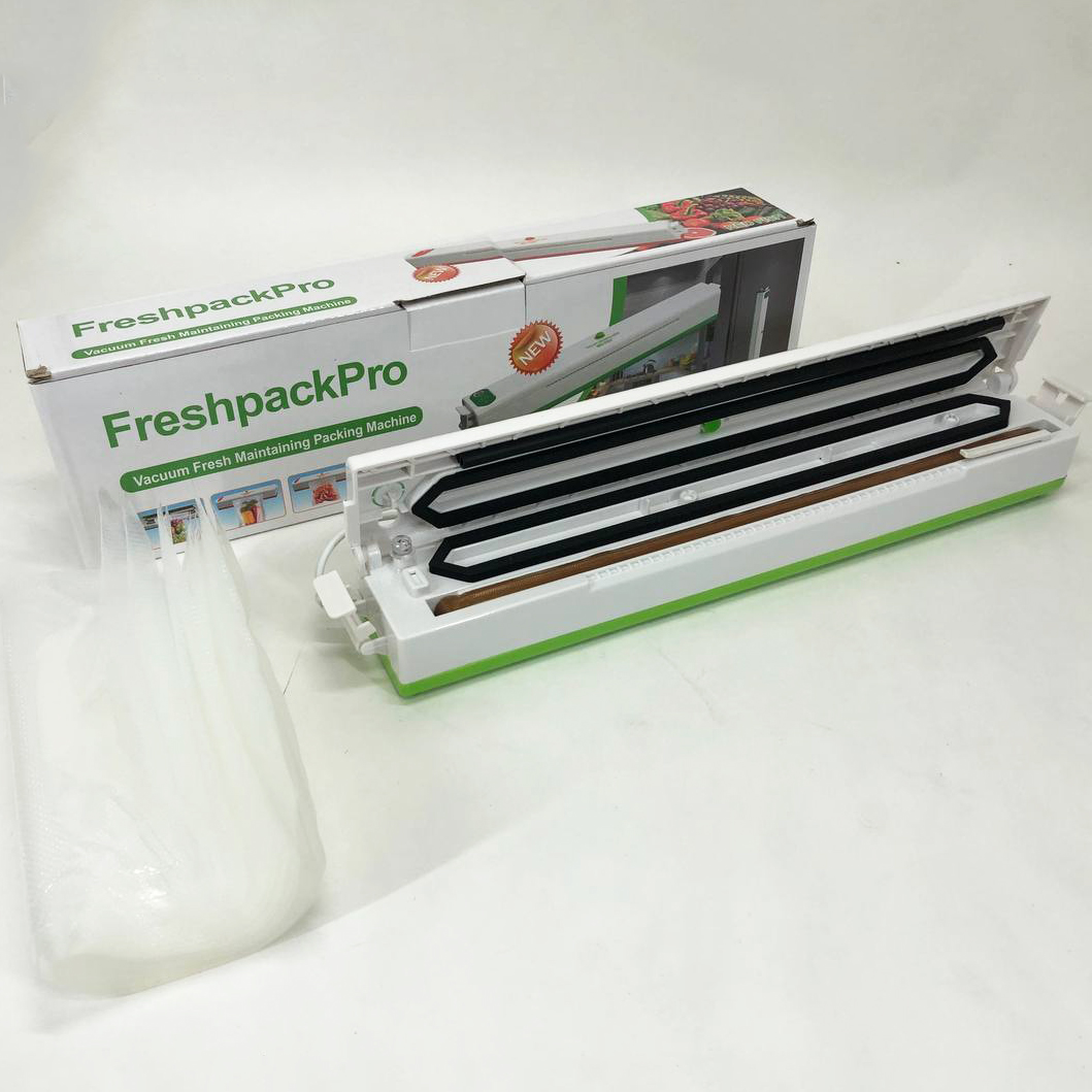 Вакууматор Freshpack Pro вакуумный упаковщик еды, бытовой. Цвет: зеленый - Зображення 10