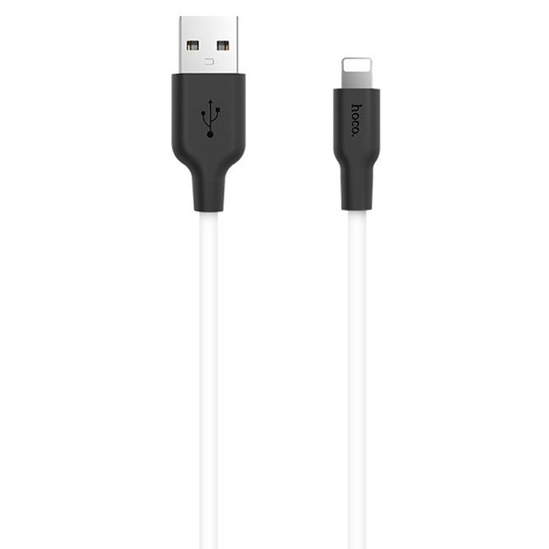 Дата кабель Hoco X21 Plus Silicone Lightning Cable (1m) - Зображення 2