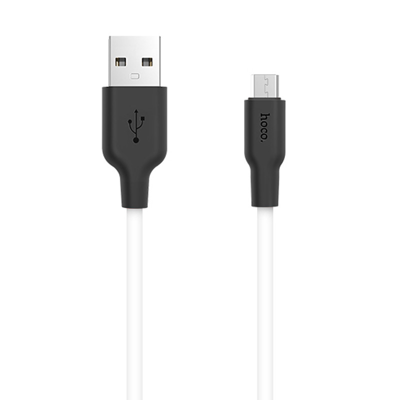 Дата кабель Hoco X21 Plus Silicone MicroUSB Cable (1m) - Зображення 2