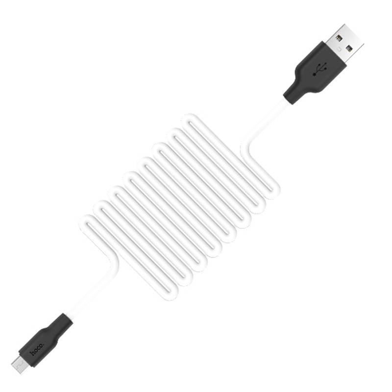 Дата кабель Hoco X21 Plus Silicone MicroUSB Cable (1m) - Зображення 3