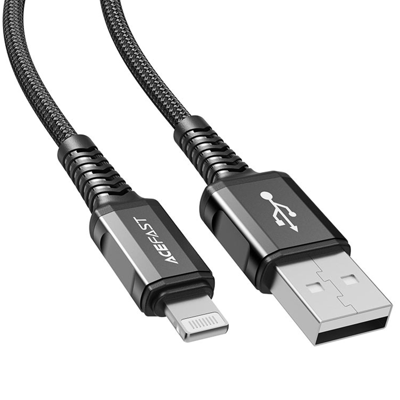 Дата кабель Acefast C1-02 USB to Lightning 2.4A (1.2m) - Зображення 2