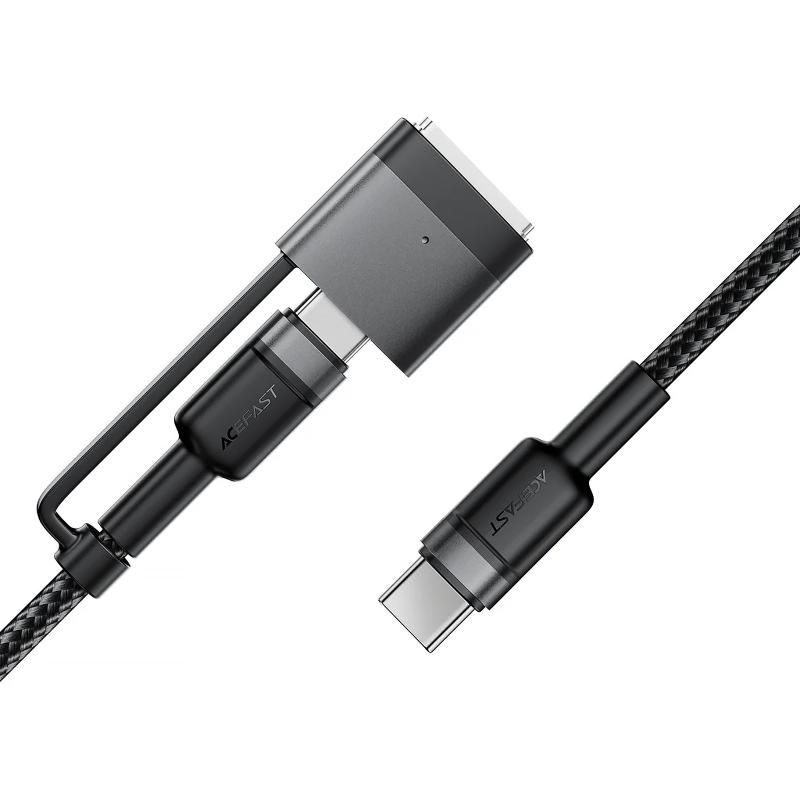 Дата кабель Acefast C22-05 2in1 Type-C to Type-C 240W/MAG3 140W (1.2m) - Зображення 3