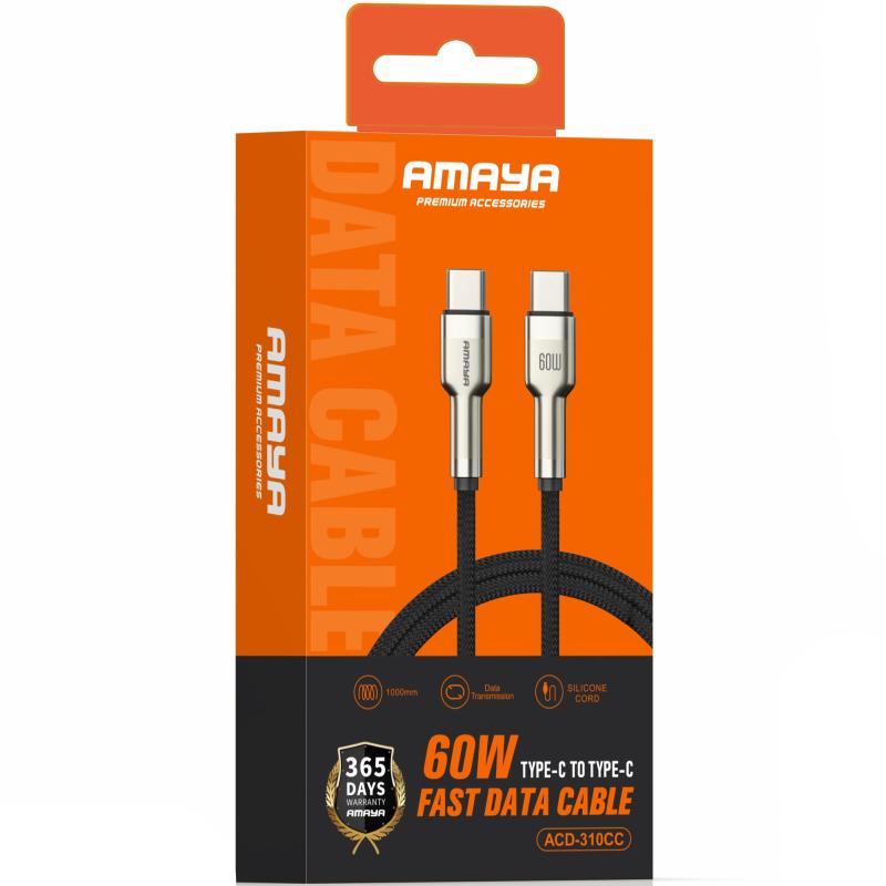 Дата кабель Amaya 310CC Type-C to Type-C 60W (1m) - Зображення 2