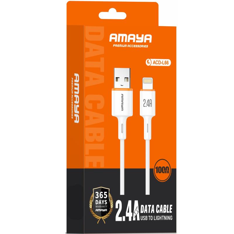 Дата кабель Amaya L66 USB to Lightning 2.4A (1m) - Зображення 2