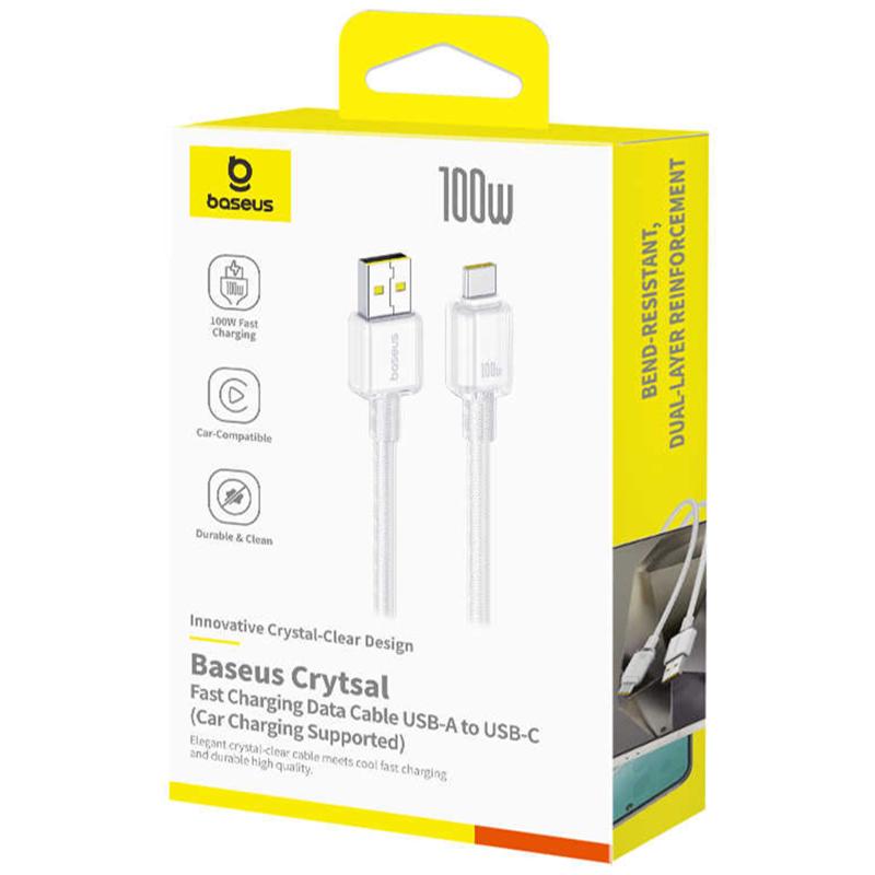 Дата кабель Baseus Crystal USB to Type-C 100W (2m) (E04279) - Зображення 3
