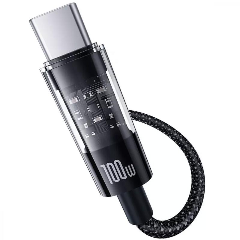 Дата кабель Baseus Gem Fast Charging Type-C to Type-C 100W (1m) (P10373000111) - Зображення 3