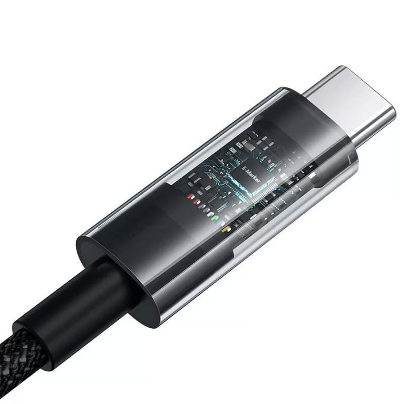 Дата кабель Baseus Gem Fast Charging Type-C to Type-C 100W (1m) (P10373000111) - Зображення 5