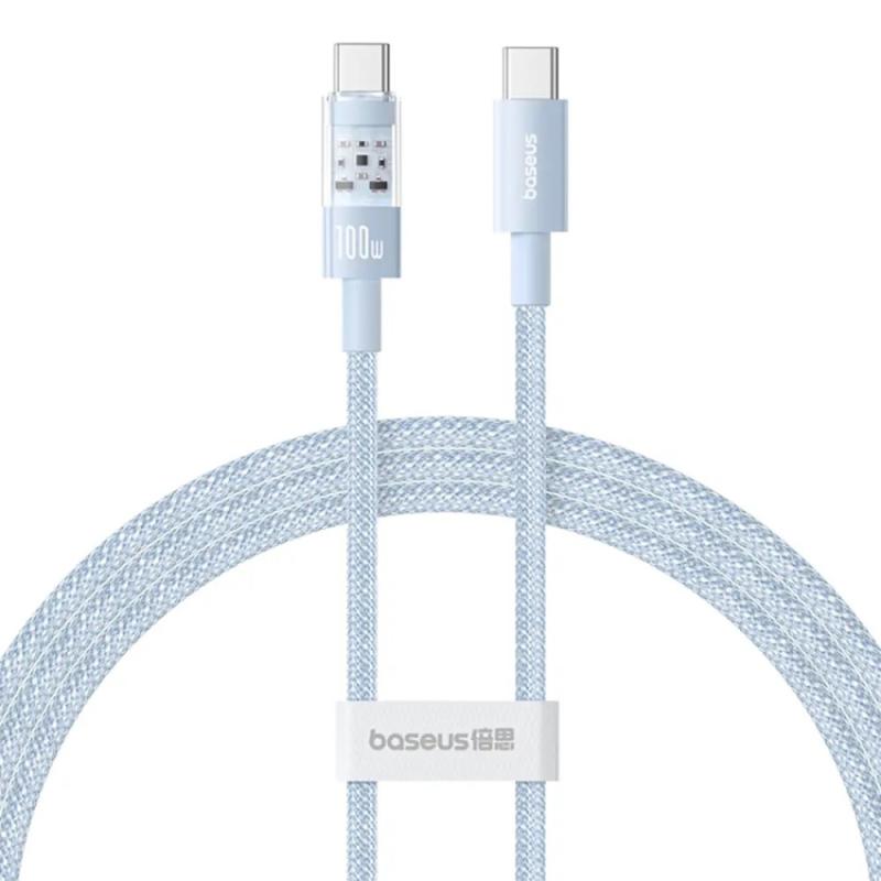 Дата кабель Baseus Gem Fast Charging Type-C to Type-C 100W (2m) (P10373000111-01)