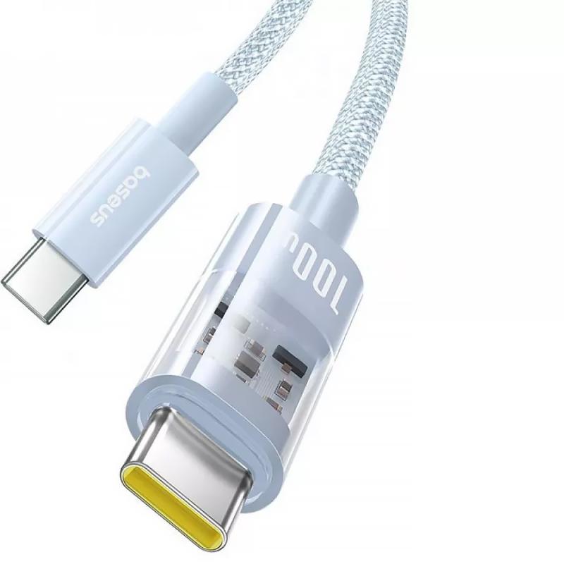 Дата кабель Baseus Gem Fast Charging Type-C to Type-C 100W (2m) (P10373000111-01) - Зображення 2