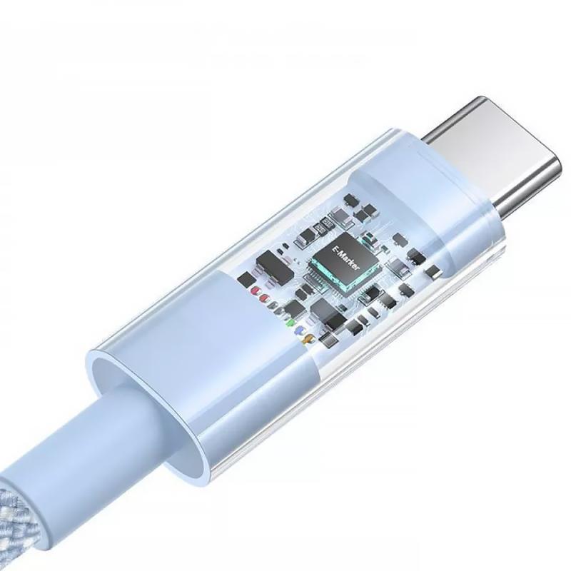 Дата кабель Baseus Gem Fast Charging Type-C to Type-C 100W (2m) (P10373000111-01) - Зображення 3