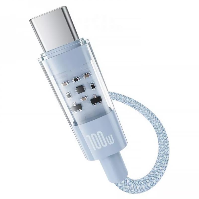 Дата кабель Baseus Gem Fast Charging Type-C to Type-C 100W (2m) (P10373000111-01) - Зображення 5