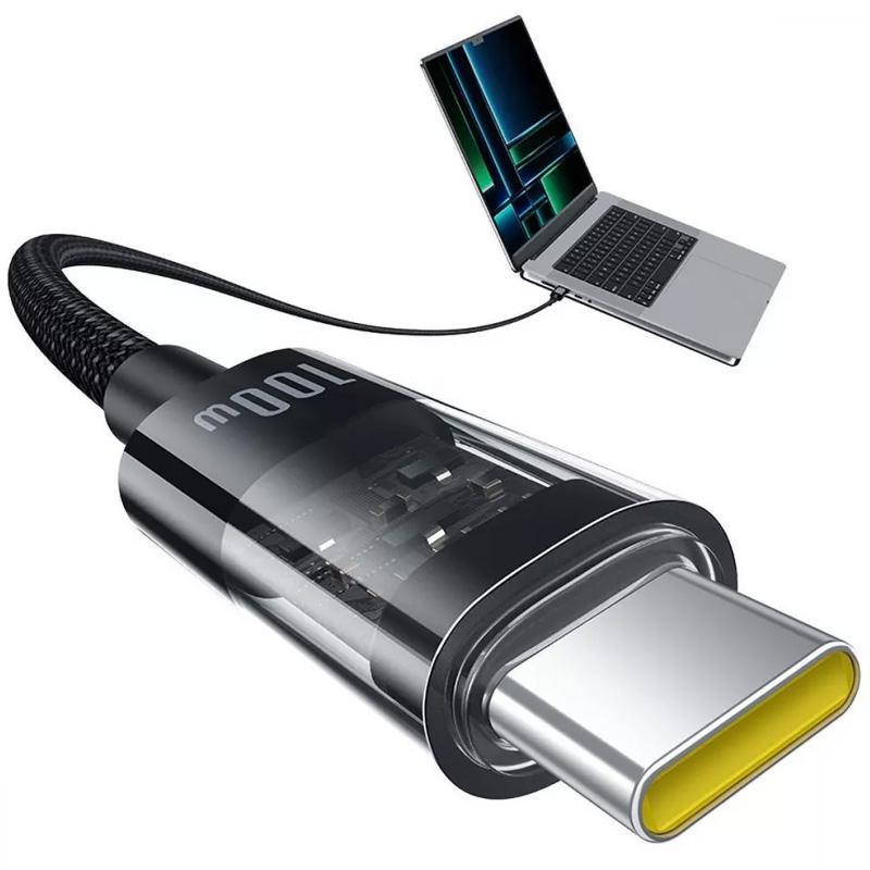 Дата кабель Baseus Gem Fast Charging Type-C to Type-C 100W (2m) (P10373000111-01) - Зображення 4
