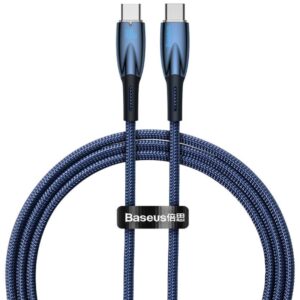 Дата кабель Baseus Glimmer Series Fast Charging Type-C to Type-C 100W 1m (CADH00070)