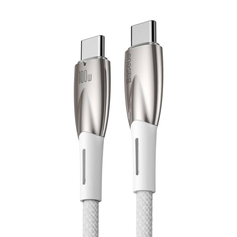 Дата кабель Baseus Glimmer Series Fast Charging Type-C to Type-C 100W 1m (CADH00070) - Зображення 2
