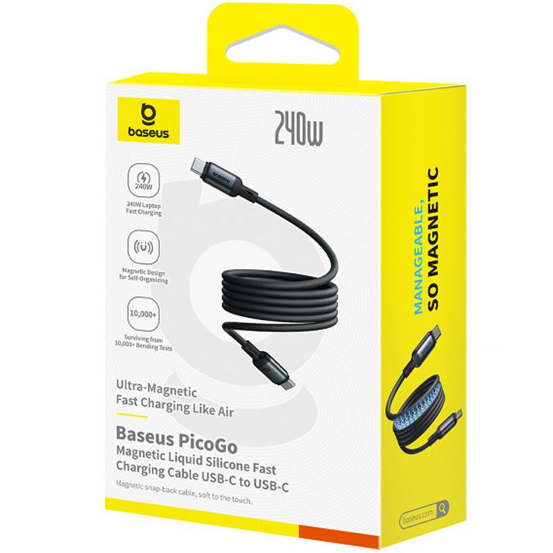Дата кабель Baseus PicoGo Type-C to Type-C 240W (2m) (E04233) - Зображення 2