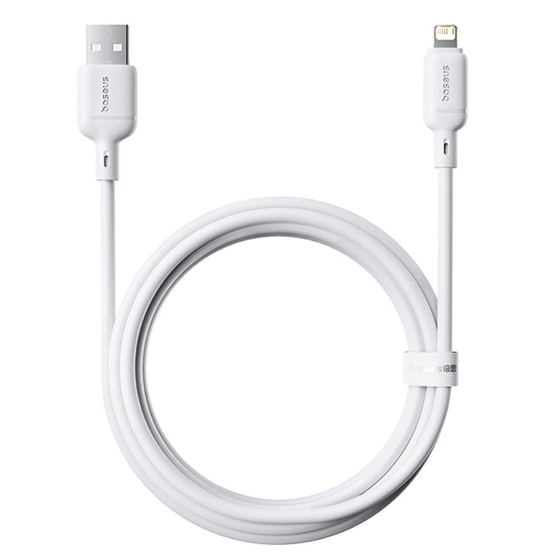 Дата кабель Baseus Silky Series OS Fast Charging USB to Lightning 2.4A (2m) (P1037770) - Зображення 2