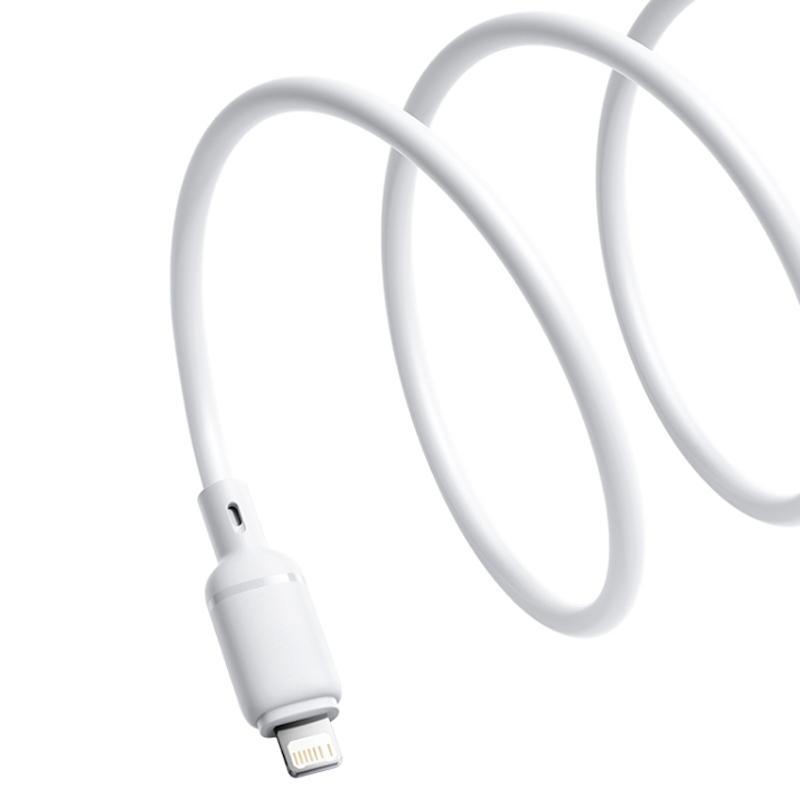 Дата кабель Baseus Silky Series OS Fast Charging USB to Lightning 2.4A (2m) (P1037770) - Зображення 3