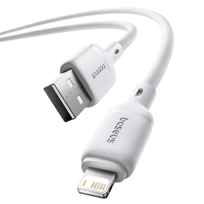 Дата кабель Baseus Silky Series OS Fast Charging USB to Lightning 2.4A (2m) (P1037770) - Зображення 4