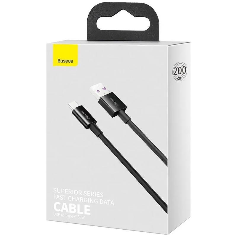 Дата кабель Baseus Superior Series USB to Type-C 100W (2m) (P103201) - Зображення 4
