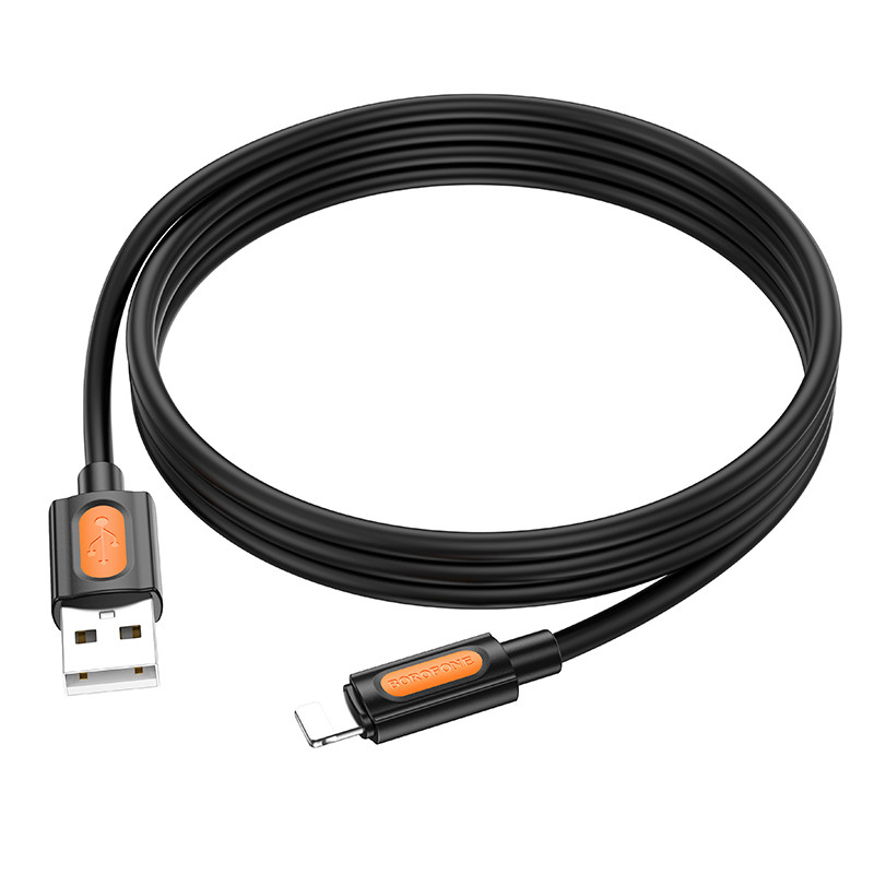 Дата кабель Borofone BX114 Structure USB to Lightning 2.4A (1m) - Зображення 4