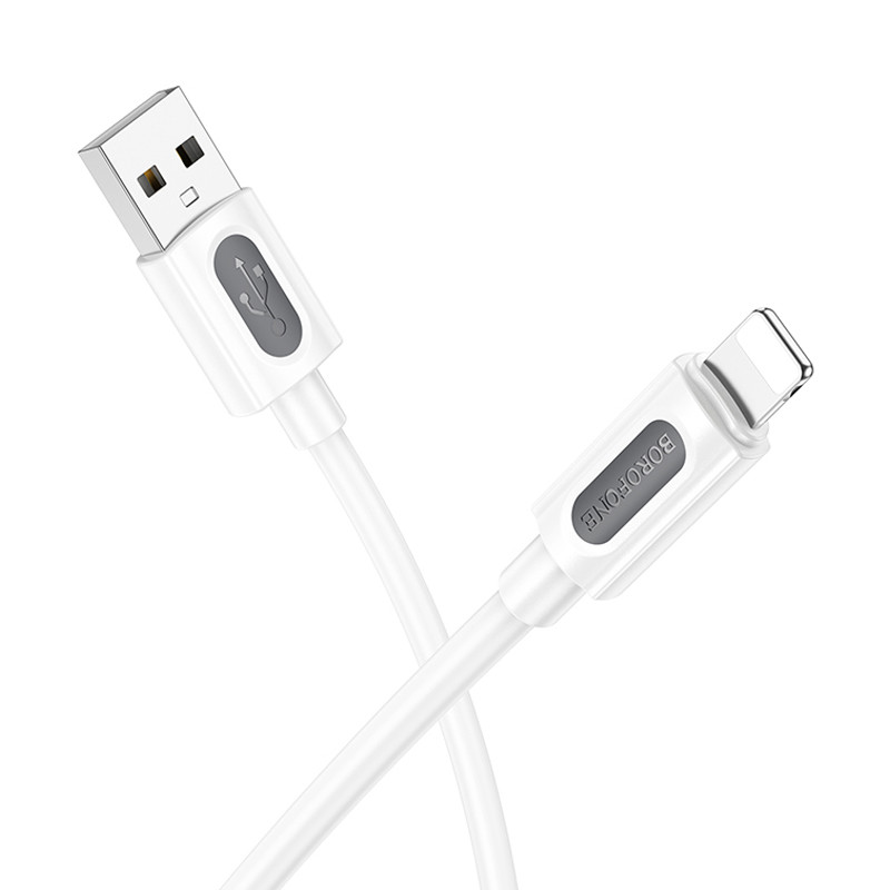 Дата кабель Borofone BX114 Structure USB to Lightning 2.4A (1m) - Зображення 2
